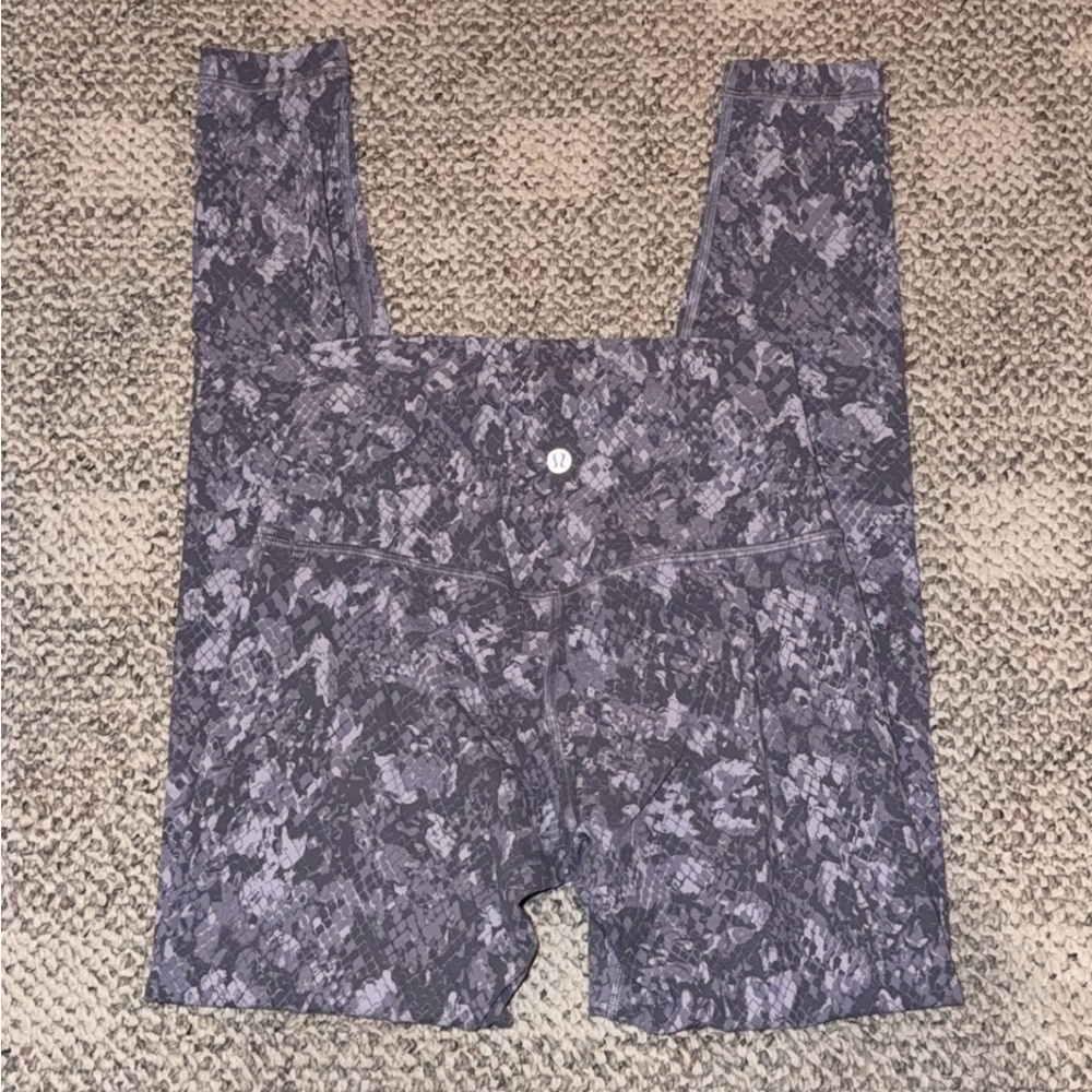 Lululemon Purple Snake Print Leggings